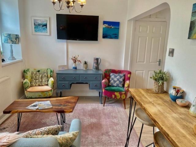 St Ives Apartment Private Parking With Garden 10 Minute Walk Into Town And Beach Luaran gambar
